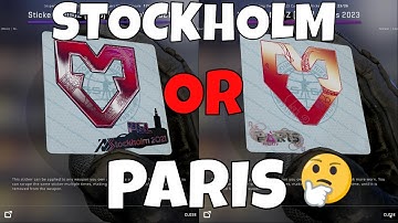 Which MOUZ Holo is Better? CSGO Paris Major update Stickers #csgoinvesting