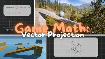 Game Math Series: Vector Projection | Learn Game Math in Unity3D | Unity Tutorial