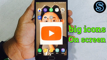 how to make big icons shortcut for android screen
