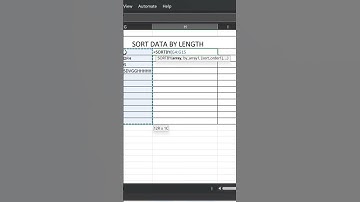How to Sort Data by Length of your Text using Excel #datasorting #sorting #exceltips