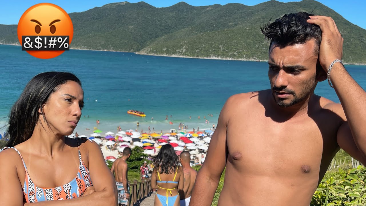 TROLEI MINHA NAMORADA BEIJANDO OUTRA NA PRAIA