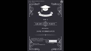 Letter Of Invitation “GRADUATION PARTY”