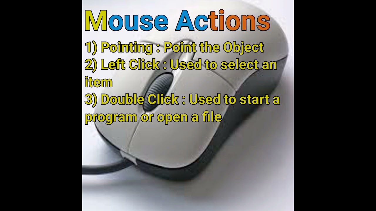 Mouse Buttons and Mouse Actions YouTube
