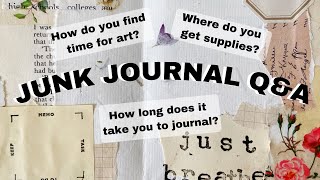Junk Journal Q&A | Journal With Me Real Time ✨