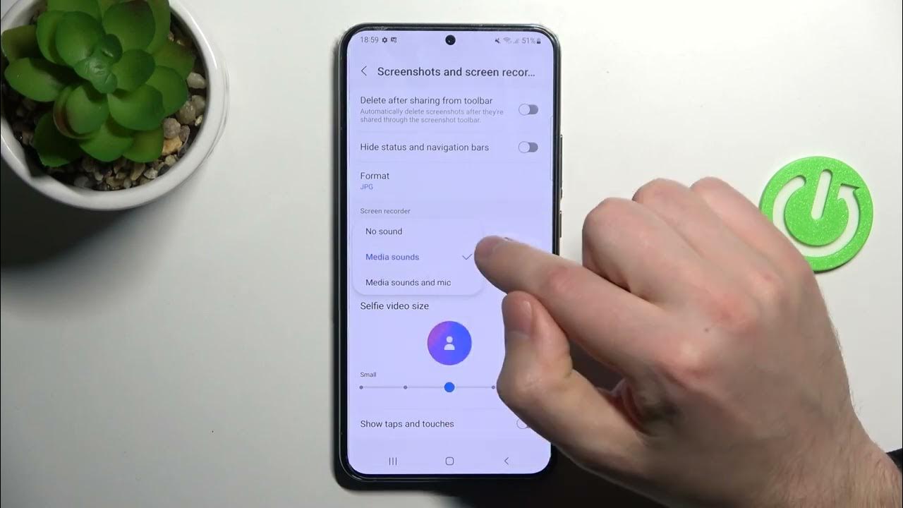 How to Change Screen Recorder Sound Settings in Samsung Galaxy S22