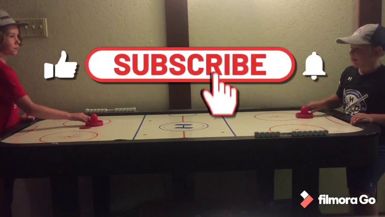 Air hockey battle! YouTube