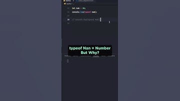 Why does the typeof NaN returns Number ? Why?