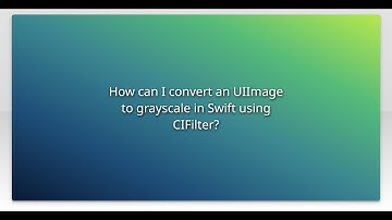 How can I convert an UIImage to grayscale in Swift using CIFilter?