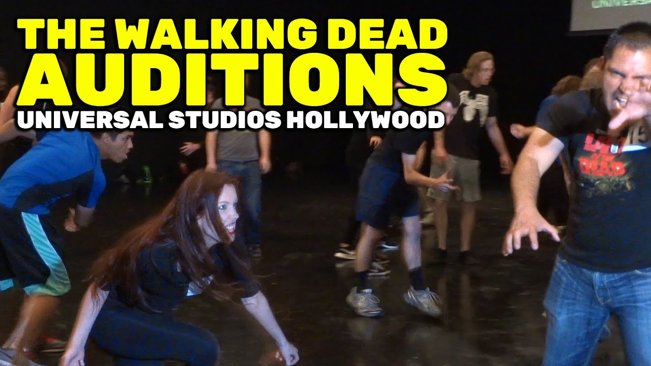 The Walking Dead Attraction walker auditions at Universal Studios