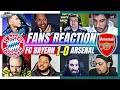 Arsenal fans reaction to bayern 10 arsenal  champions league
