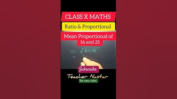 mean Proportional of 16 and 25 |  #shorts #ytshorts #short