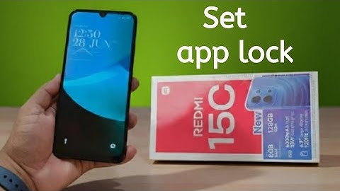 Redmi 15C: App-vergrendeling instellen