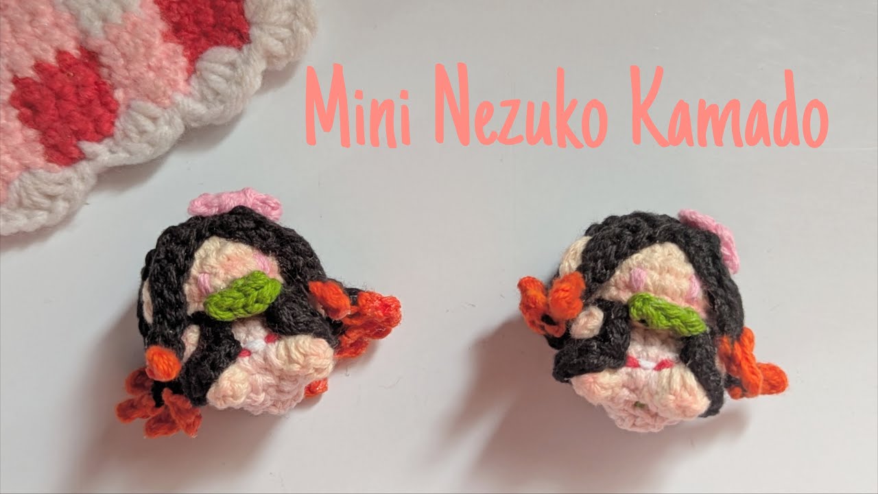 Mini Nezuko Kamado a crochet/ keychain crochet / Kimetsu no Yaiba/Mini llavero a crochet|Little Hope