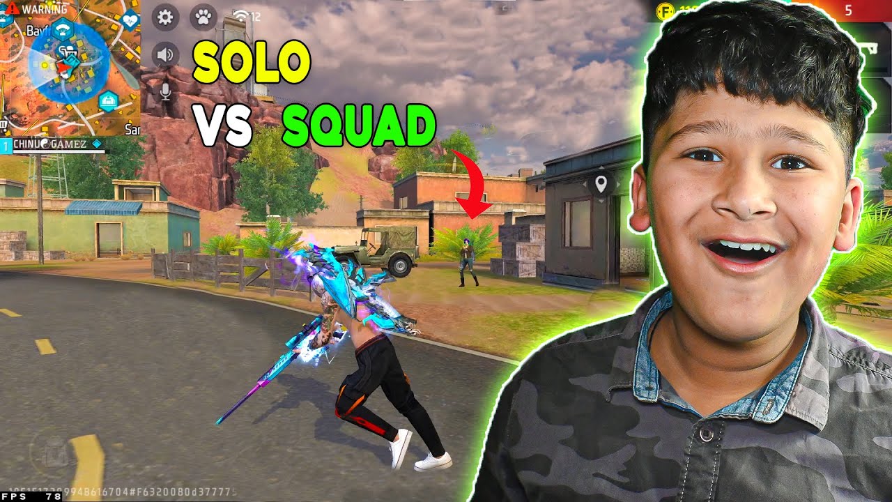 SOLO VS SQUAD WITH 22 🤯 KILLS IN BR RANK || Free Fire || - YouTube
