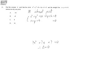 HKDSE 2015 Math paper 2 - #41 Locus coordinate geometry equation of circle