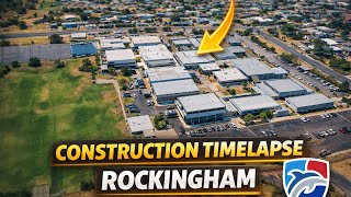 Rockingham Senior High School Expansion | AI Aerial Timelapse (Project Progression)