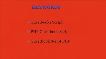 PHP Guestbook Script -GuestBook Script PHP