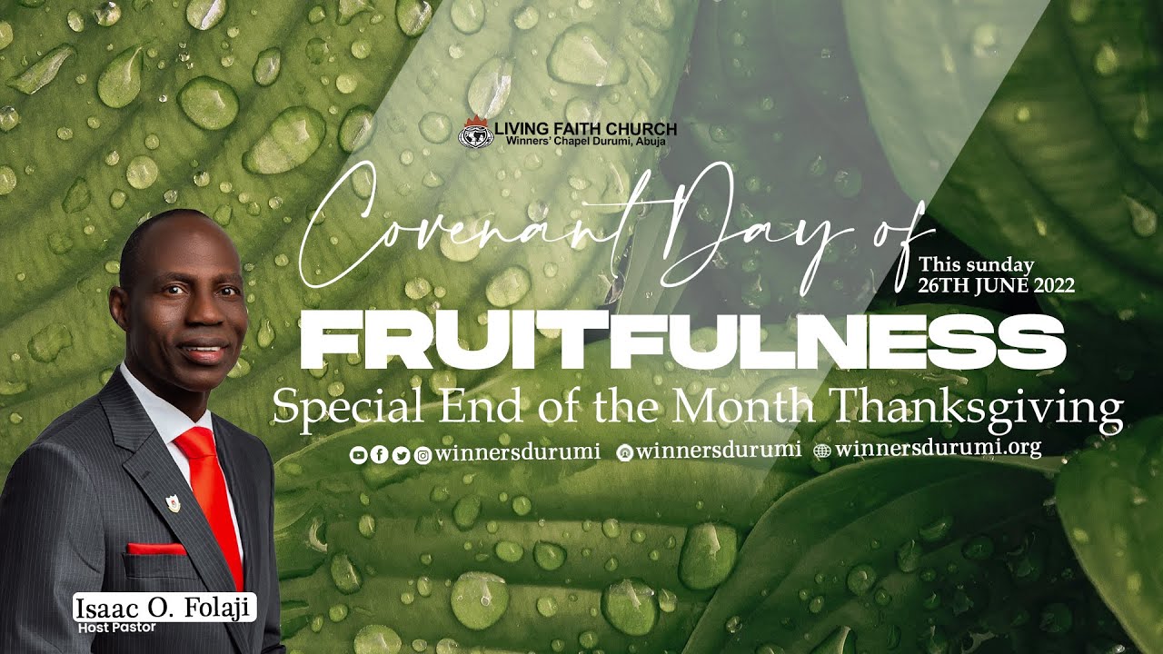 COVENANT DAY OF FRUITFULNESS SERVICE | 26, JUNE 2022| LFC DURUMI ABUJA