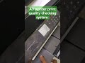 A3 printer print quality checking system