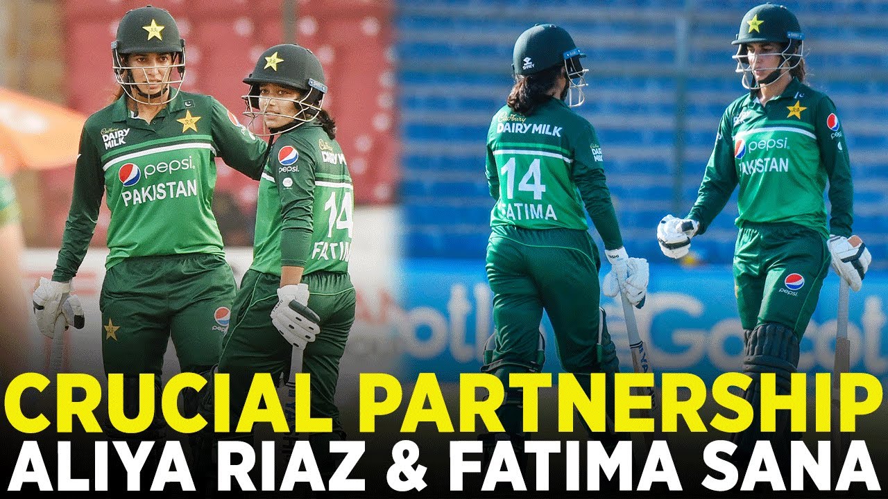 Crucial Partnership B/W Aliya Riaz & Fatima Sana | Pakistan W vs South ...