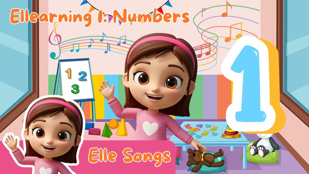 COUNTING 1️⃣ TO 🔟 | ELLEARNING S1E1: NUMBERS | Nursery Rhymes and Kid ...