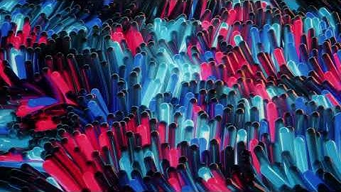 Houdini Simulation - Wobby Vellum Tubes 4K