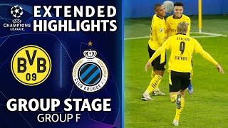 Dortmund vs. Club Brugge: Extended Highlights | UCL on CBS Sports