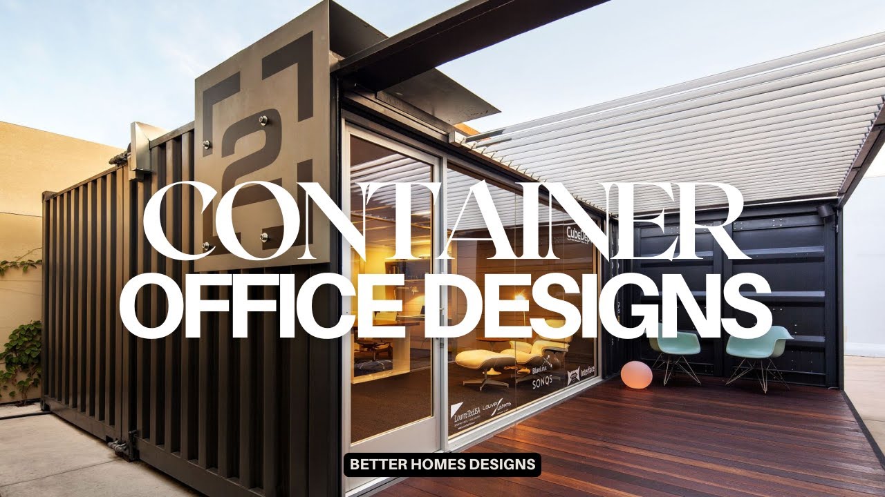AMAZING! SHIPPING CONTAINER OFFICE DESIGN IDEAS | BEST MODULAR HOMES OFFICE CARGO SHIPPING CONTAINER