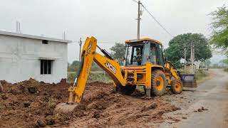 JCB 3DX going fully Sludge to Working Video - JCB Tractor Stuck in Mud Rescue - jcb video