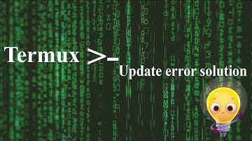 How to fix update error in Termux android app