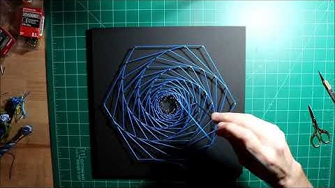 Mandala String Art - Hexagon Spiral
