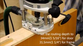 Routing for concealed 3D adjustable Tectus® hinge