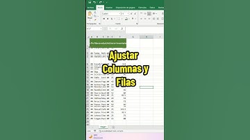 Aprende a ajustar las columnas y filas en excel como todo un experto.#excel #exceltips #edunexexcel