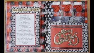 Part 14 of my Dollar Tree Christmas Scrapbook Journal Page Free Class
