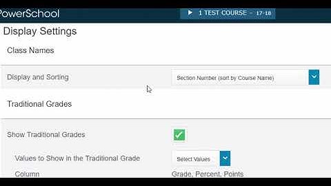 In PowerTeacher Pro - how to display classes properly