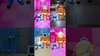 Pomi x Mario Baby Police Team x Chuck Bad Guy Team #roblox
