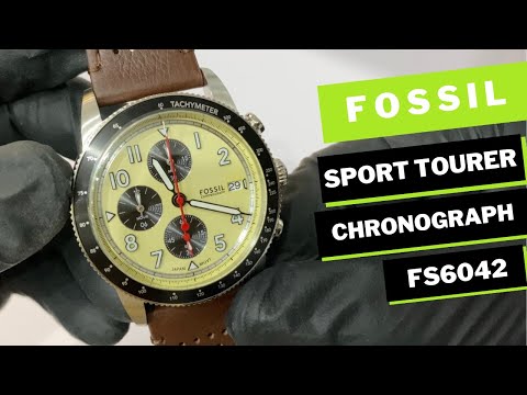 Fossil Sport Tourer Chronograph Brown Leather - FS6042