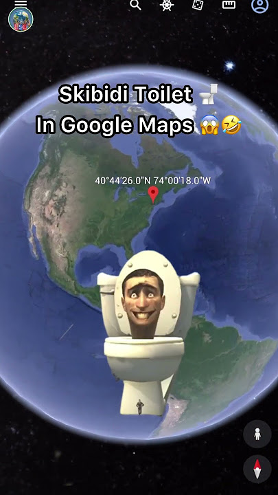 Skibidi Toilet 🚽 Version 😱😂 Found In Google Maps & Google Earth #shorts #googleearth #funny