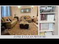ZONE CLEANING | ENTRYWAY, LIVING ROOM & HOME OFFICE