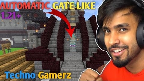 How to make automatic gate like Techno gamerz|#Minecraft|#Bedrock 26|#Techno gamerz|#Tutorial|#viral