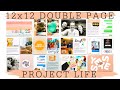 12x12 Double Page Project Life Process | Week 25 (2021)