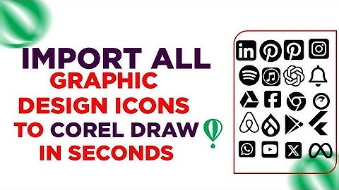 How to Import Essential Graphic Design Icons in CorelDRAW | Free Icon Pack Download + Tutorial