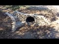 Culvert Bricking with Cement Bags