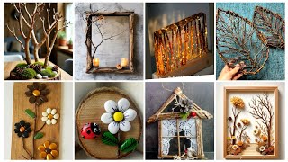 So Adorable Creative Wood +Twig+Jute +Pebble Crafts for Rustic Home Decor 🏡🌿 Craft for Anti-Stress