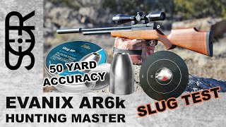 Slug Test and Review with the Evanix Hunting Master AR6k in .22 cal