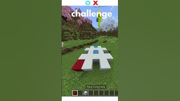 Tick Tac Toe in minecraft #minecraft #shortsfeed #shorts