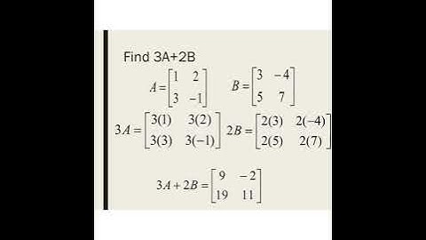 7.5 Matrix Operations
