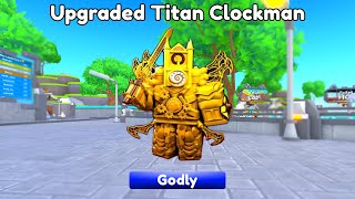LET`S GO! NEW UPGRADED TITAN CLOCKMAN HERE!!  Toilet Tower Defense