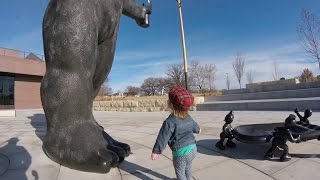 Tickling A Giant At The Art Museum