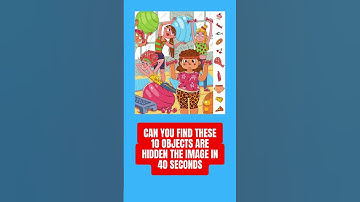Epic Challenge: Find 10 Hidden Objects in 40 Seconds! Can You Spot Them All? #shorts #quiz #trivia